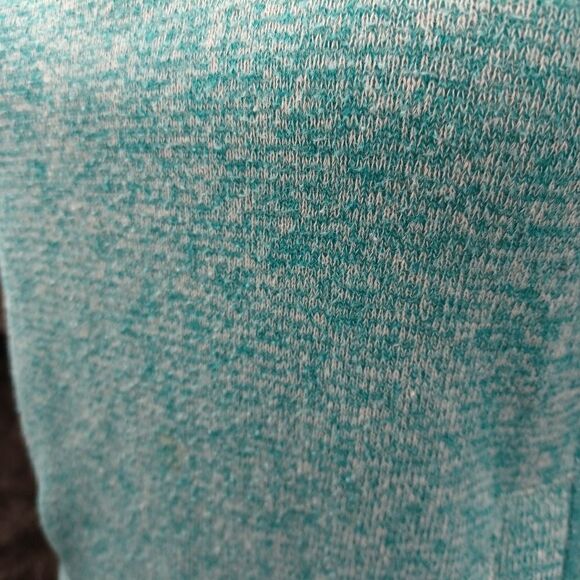 ‼️final must bundle‼️ Guess Sweatshirt Pullover Heather Teal Green Quarter Zip - Picture 10 of 12